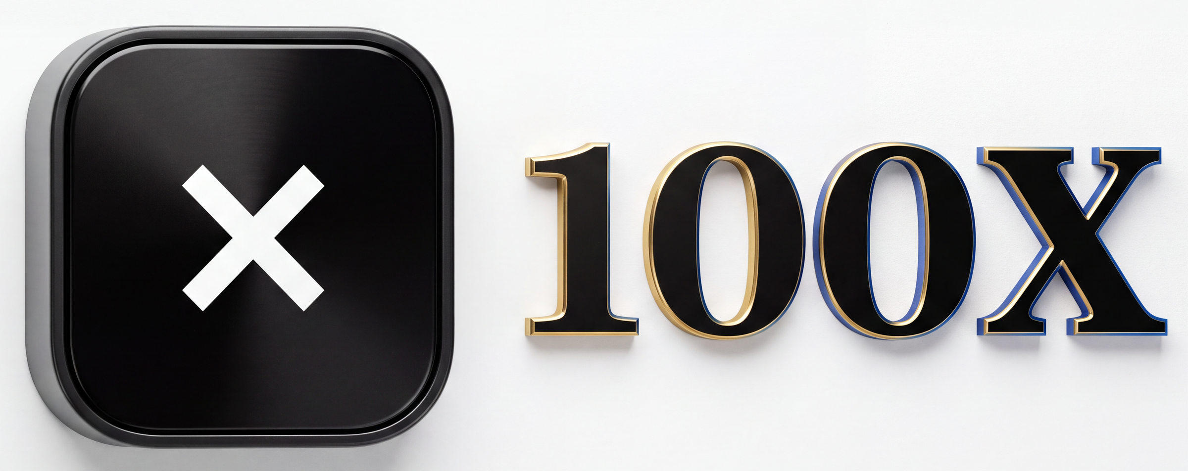 100X